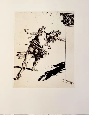 干刻版画 Weisbuch - Horace