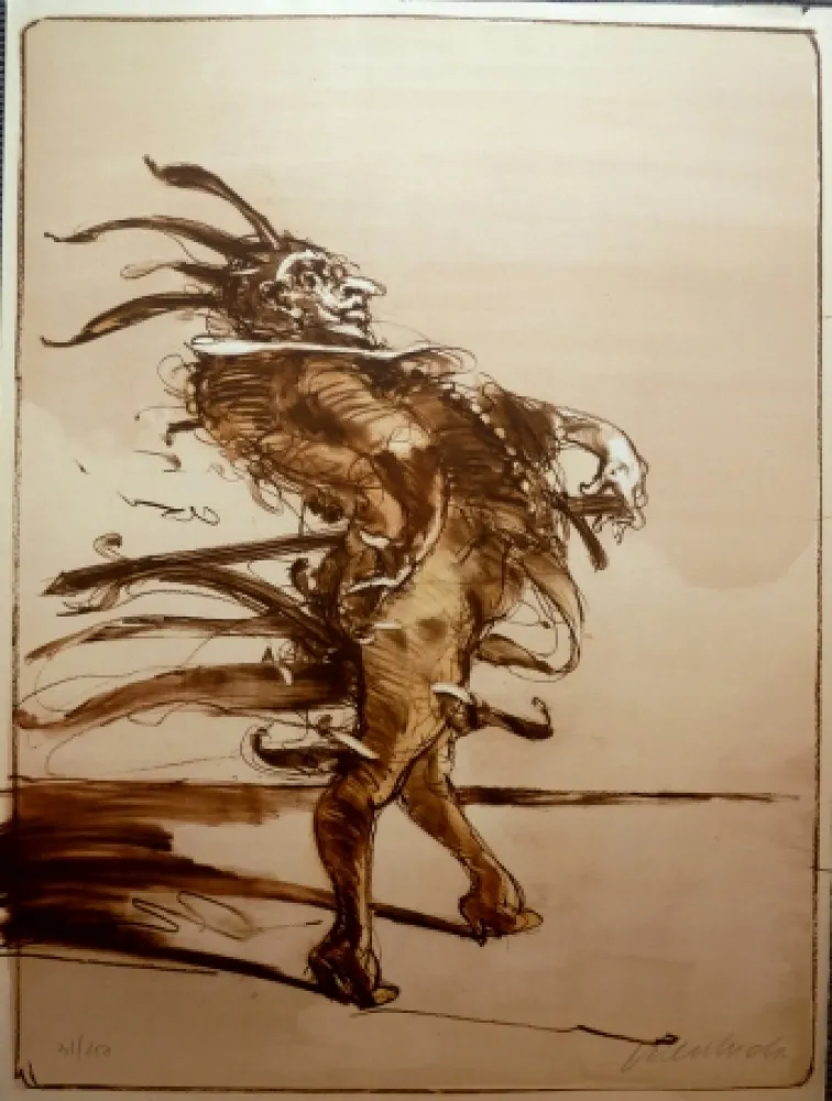 石版画 Weisbuch - Il Terore