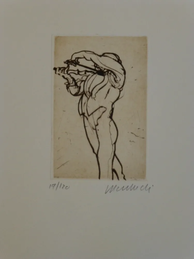 版画 Weisbuch - Violoniste 