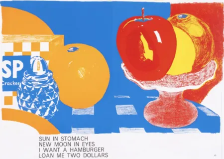 石版画 Wesselmann - Apples and Oranges, from the One Cent Life portfolio