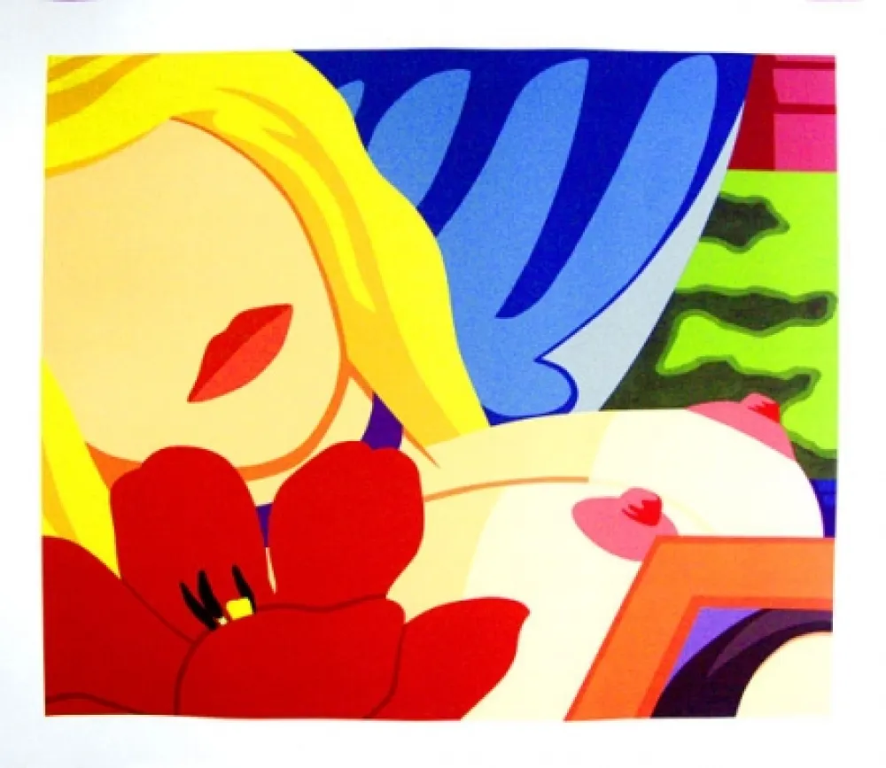 石版画 Wesselmann - Bedroom blonde