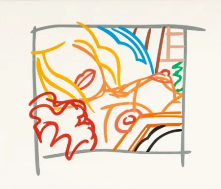 丝网印刷 Wesselmann - Bedroom Blonde Doodle with Photo
