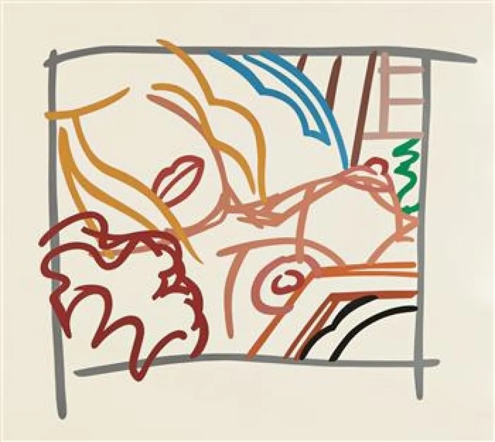 丝网印刷 Wesselmann - Bedroom Blonde Doodle with Photo