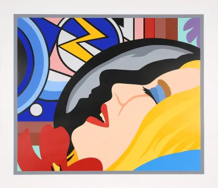 丝网印刷 Wesselmann - Bedroom Face with Lichtenstein