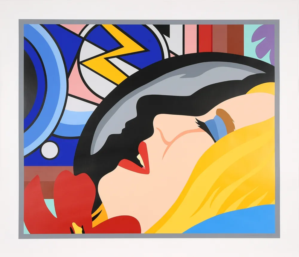 丝网印刷 Wesselmann - Bedroom Face with Lichtenstein
