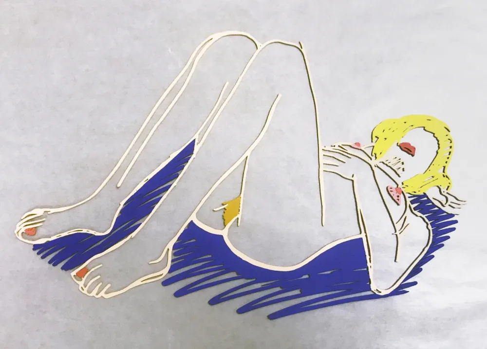 无技术 Wesselmann - Blonde on Blanket