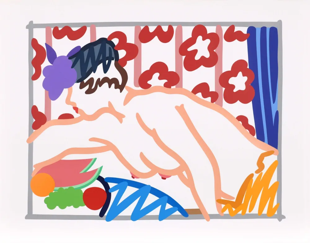 丝网印刷 Wesselmann - Judy Reaching Over Table