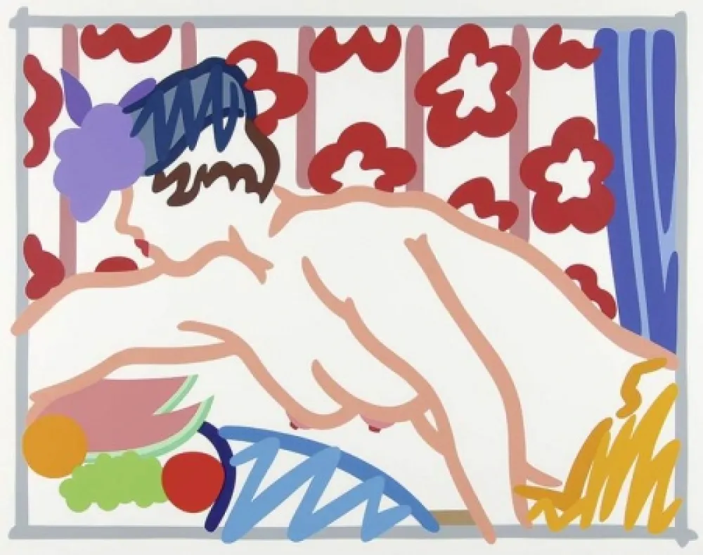 石版画 Wesselmann - Judy Reaching Over the Table
