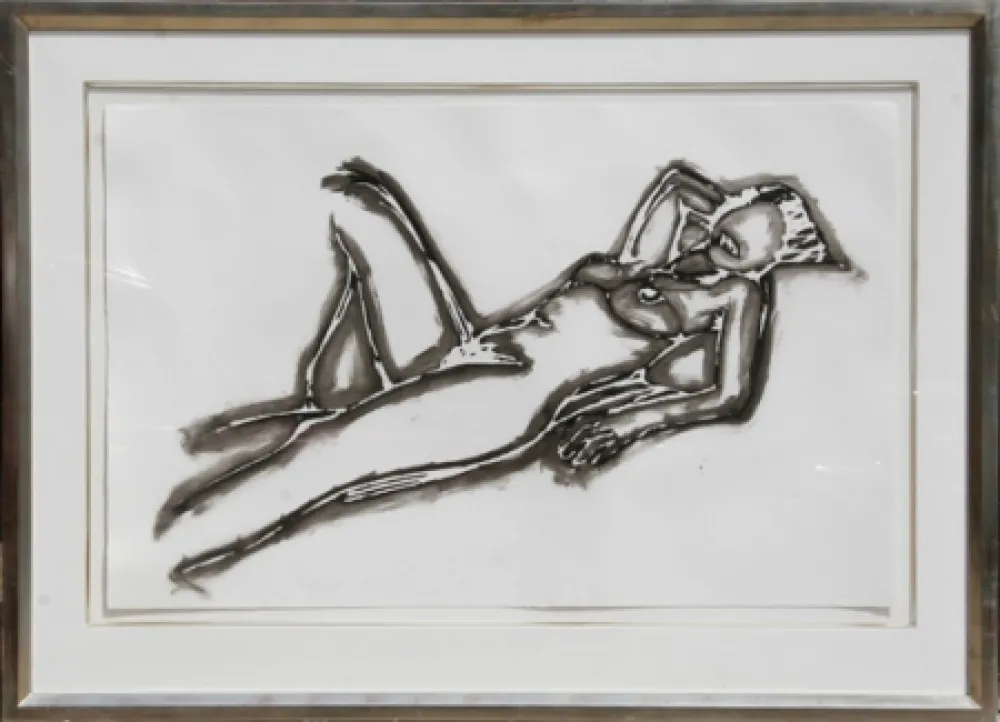 石版画 Wesselmann - Monica Lying Down One Arm Up