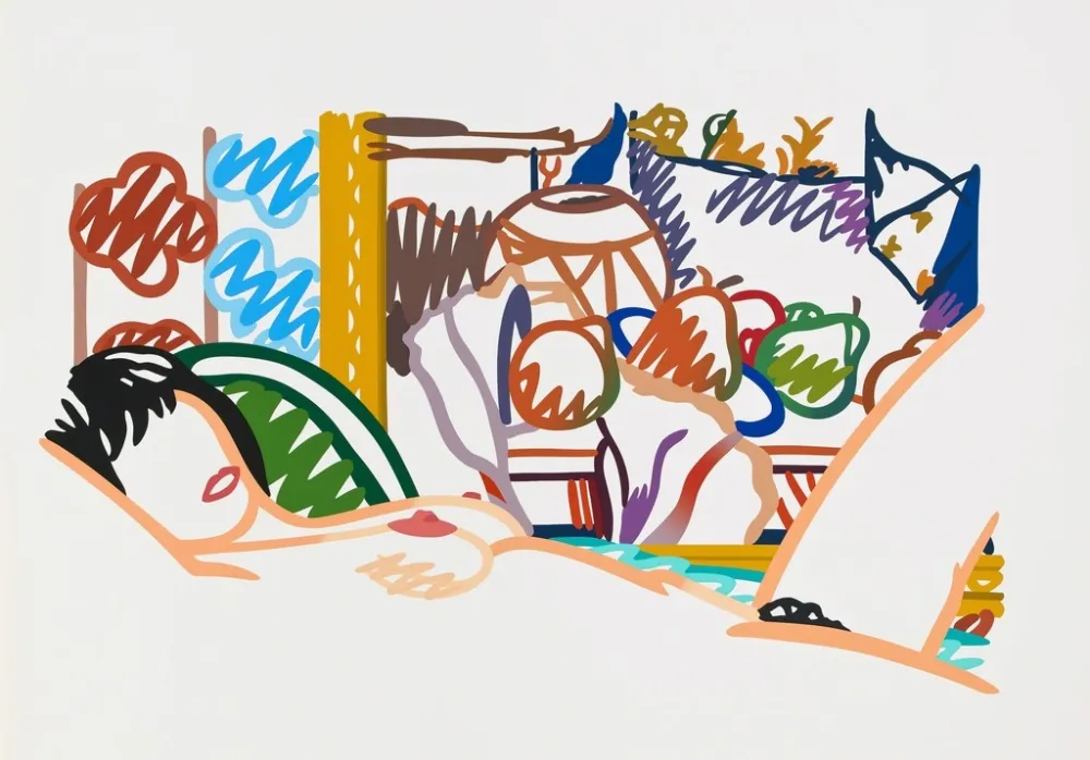 丝网印刷 Wesselmann - Monica Nude with Cezanne 