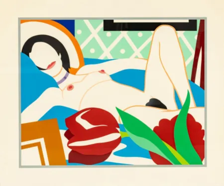 丝网印刷 Wesselmann - Monica with Tulips