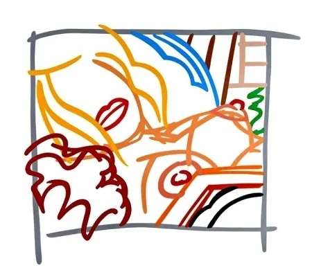 丝网印刷 Wesselmann - New Bedroom Blonde Doodle