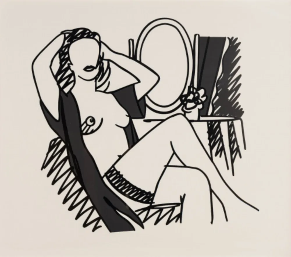 丝网印刷 Wesselmann - Nude and Mirror