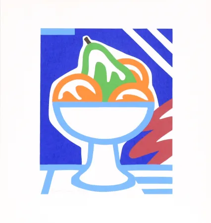 丝网印刷 Wesselmann - Still Life with Pear and Oranges