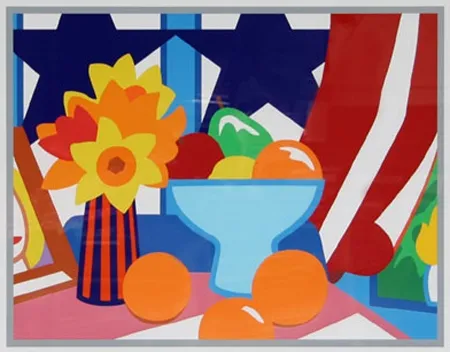 丝网印刷 Wesselmann - Still Life with Red Curtain