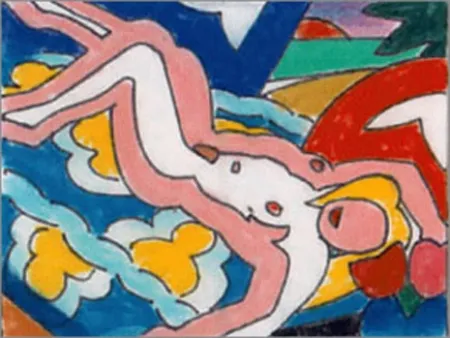 无技术 Wesselmann - Study for Sunset Nude with Floral Blanket