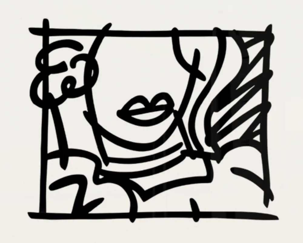 丝网印刷 Wesselmann - Woman with Green Blouse