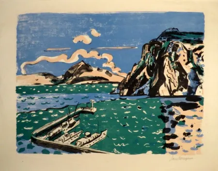 无技术 Wiegers  - (Steilküste mit Hafen)