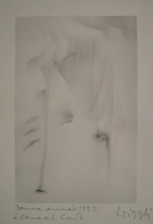 石版画 Wiggli - Neujahrskarte 1992