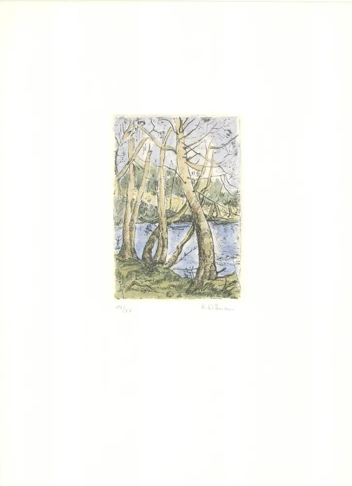 版画 Wittmann - Bäume