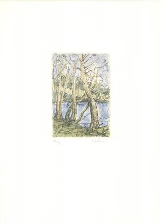 版画 Wittmann - Bäume