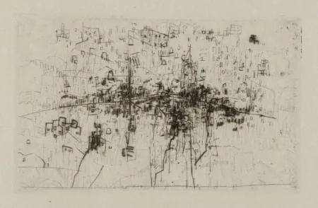 干刻版画 Wols - Die stadt-quer