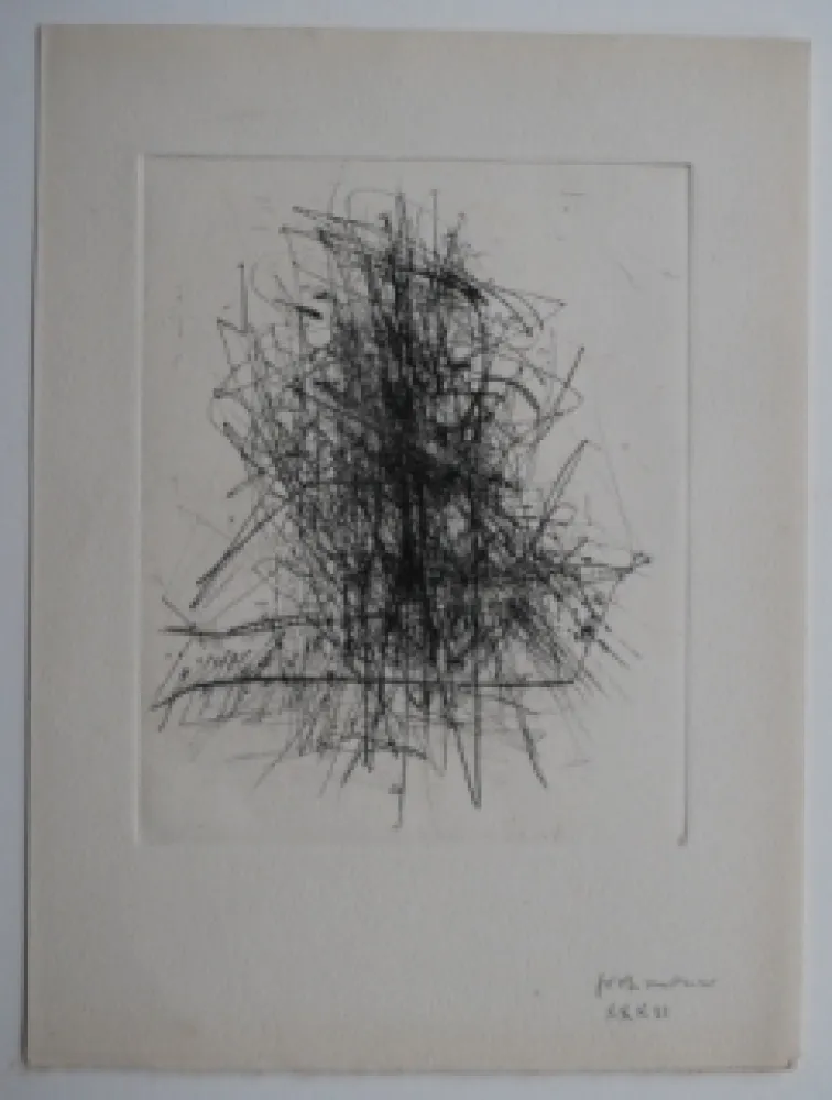 版画 Wols - Große Tasche I - Pour 