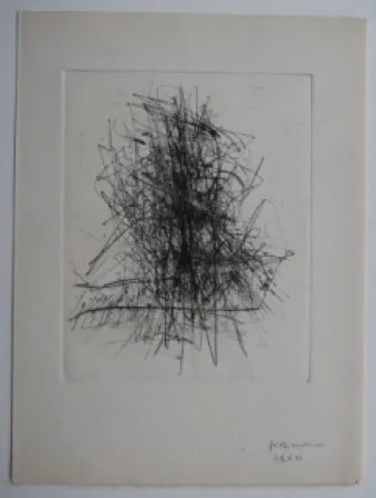 版画 Wols - Große Tasche I - Pour 