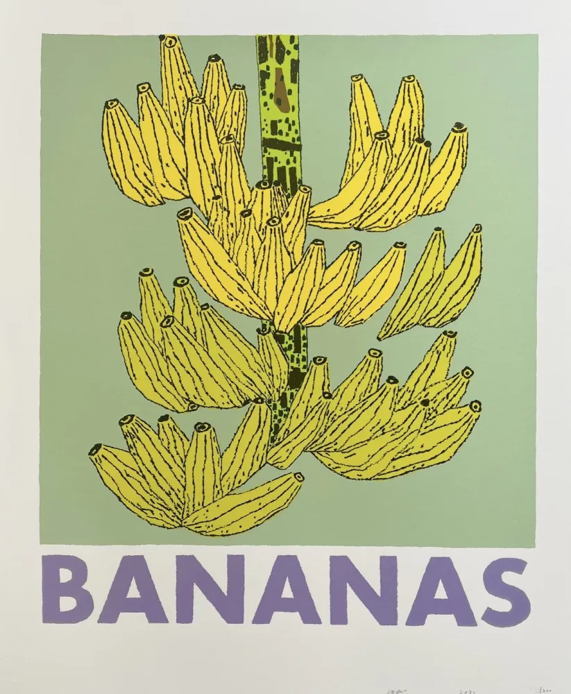 丝网印刷 Wood - Bananas