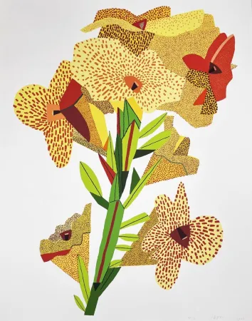 丝网印刷 Wood - Yellow Flower