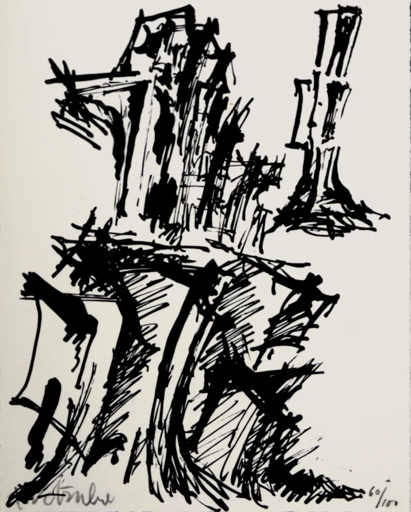 石版画 Wotruba - Composition, 1967 - Hand-signed!