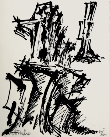 石版画 Wotruba - Composition, 1967 - Hand-signed!