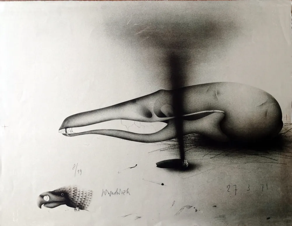 石版画 Wunderlich - Composizione