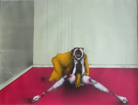 石版画 Wunderlich - La Belle et la Bete