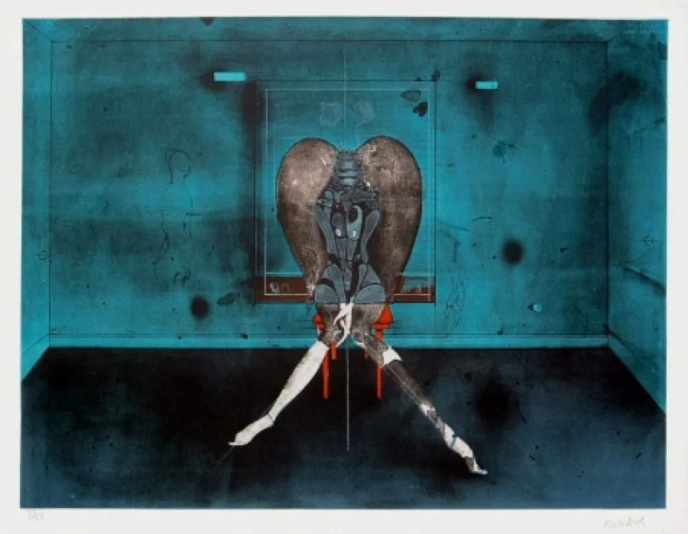 石版画 Wunderlich - No Angel