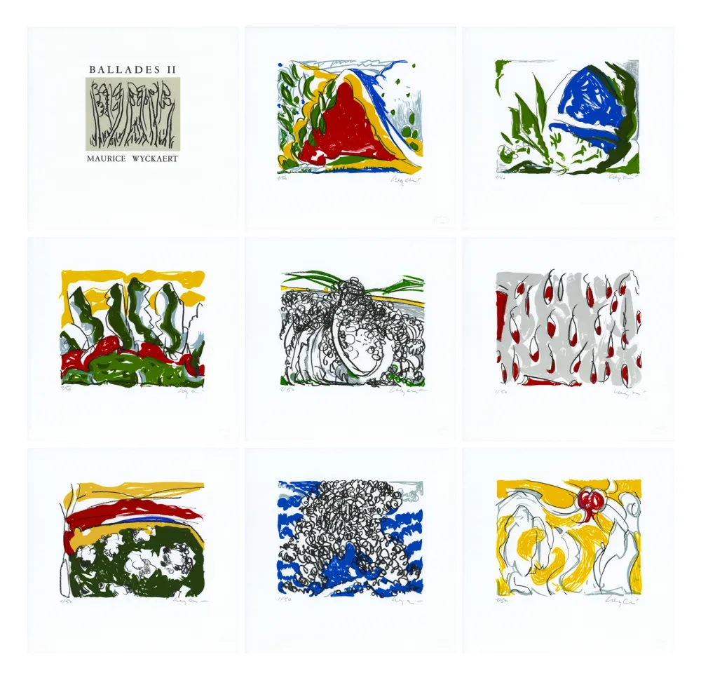 石版画 Wyckaert - Balades II (complete portfolio)