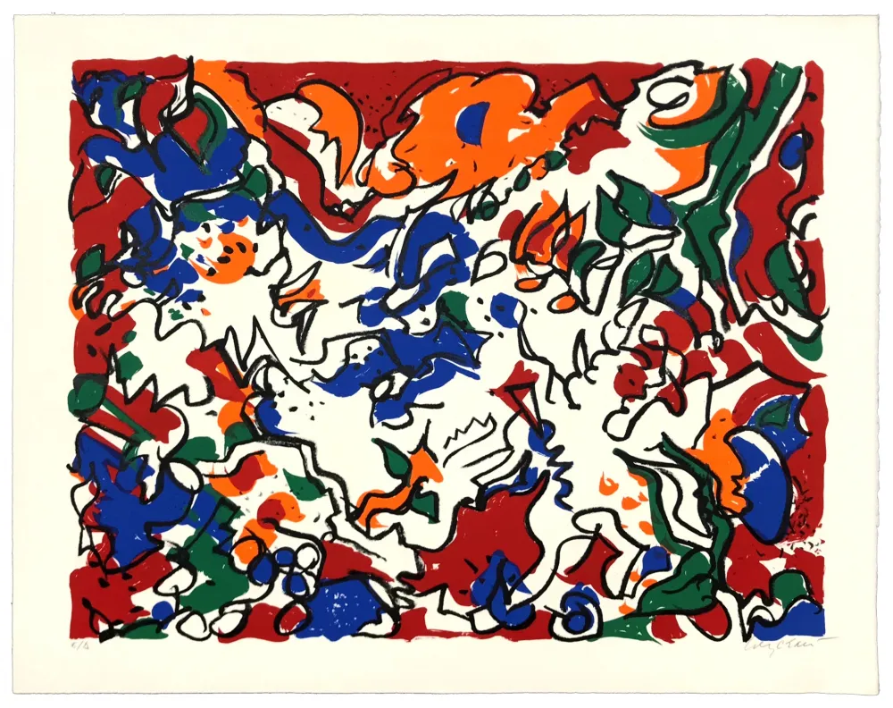 石版画 Wyckaert - Carnaval Barbare