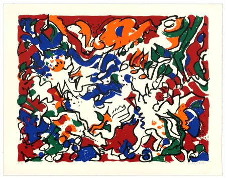 石版画 Wyckaert - Carnaval Barbare