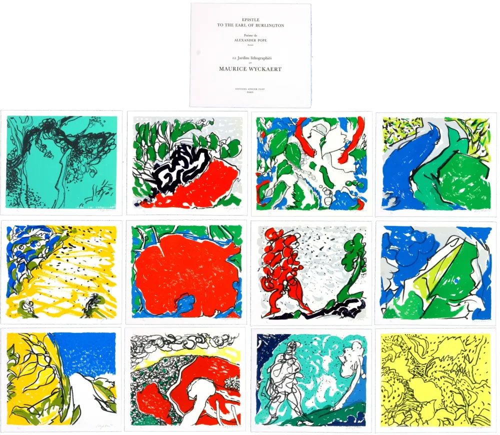 石版画 Wyckaert - Epistle to the earl of Burlington (complete portofolio)