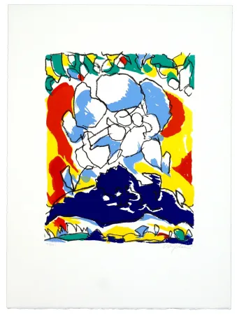 石版画 Wyckaert - Portrait de la femme d'A.pope