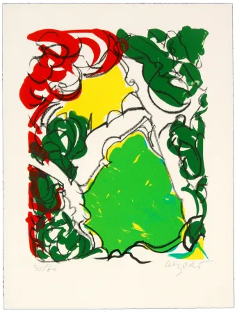 石版画 Wyckaert - Sans titre