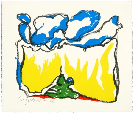 石版画 Wyckaert - Sans titre