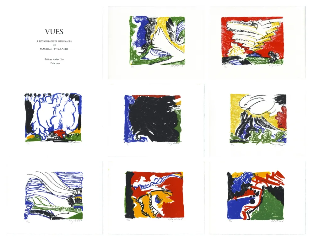 石版画 Wyckaert - Vues (complete portfolio)