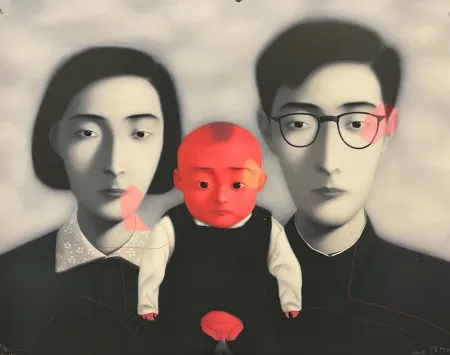 石版画 Xiaogang - Big Family