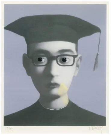 数码版画 Xiaogang - Identity Portrait 