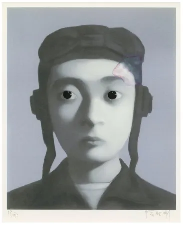 数码版画 Xiaogang - Identity Portrait 