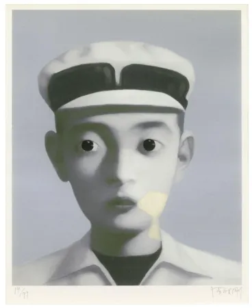 数码版画 Xiaogang - Identity Portrait 