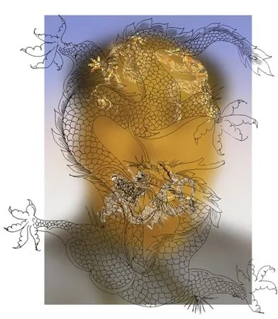 丝网印刷 Yan - Mao With Dragons