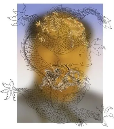 丝网印刷 Yan - Mao with Dragons