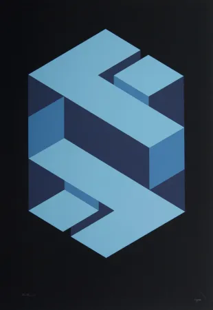 丝网印刷 Yturralde - Figura imposible